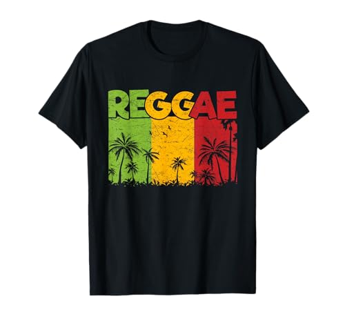 Reggae Rastafari Rasta Jamaïque Reggae Musique T-Shirt