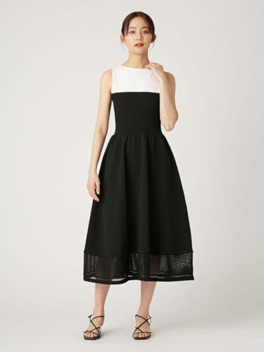 Amazon.co.jp: [フレイ アイディー] シアーヘムラインニットワンピース