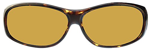 Jonathan Paul Element Medium Polarized Over Sunglasses ; Tortoise & Polarvue Yellow2