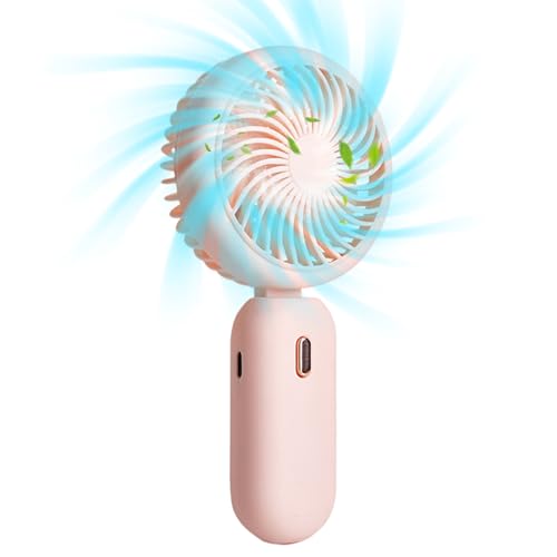 Acunny Ventilador de mano plegable, pequeño ventilador portátil, Ventilador de viaje recargable plegable con fuerte, Ligero Confort de 3 velocidades Strong Air para juegos de deportes al aire - imagen 8