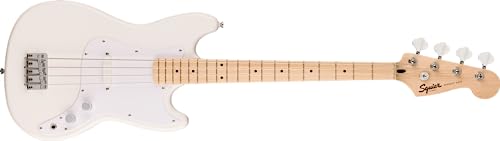 Squier Squier Sonic Bronco Bass, Arctic White, Maple Fingerboard