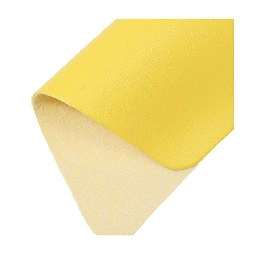 Matière Imitation Cuir Jaune Épais 1.1mm de Qualité Supérieure
