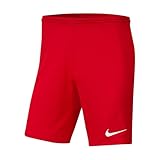 Nike Dri-FIT Park III Pantalones Cortos De Fútbol, Niños, Universidad Rojo/Blanco, S
