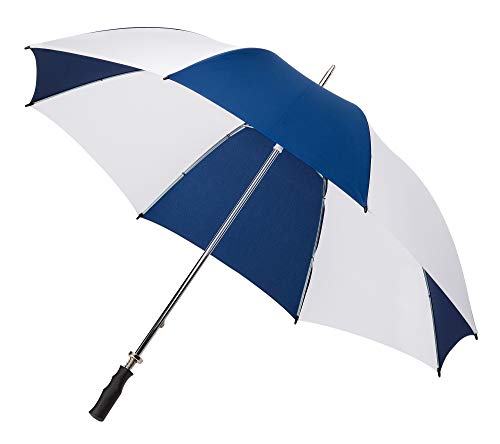 Impliva Golf-paraplu, 120 cm, wit/donkerblauw