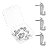 Contenu : le colis est livré avec 10 crochets en alliage de zinc. Dimensions totales : 21 x 4 x 9 mm (L x l x P) ; longueur du clou : 13,5 mm ; diamètre de la tige : 1,2 mm.