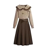 Spring And Winter Female Set Women's Long Sleeved Casual Sweater Top Casual All Match Half Skirt Two Piece Set