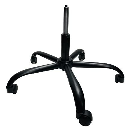 Image of GOYALSON Chair Premium Metal Black Iron Chair Base Replacement 26 inch Heavy Duty compaitable for Every Chair (with Black Wheel and Power Hydraulic, Small)