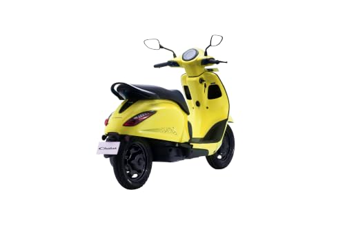 Image of Chetak C3001 by Bajaj Auto High Speed Electric Scooter with charger - Lime Yellow - Ex-Showroom