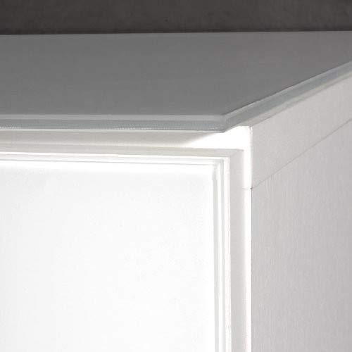 Germania Lowboard Primera 1387 | In Weiss | Mit Glasfront und -oberboden | 1387-84 - 1387-84 Germania Lowboard Primera 1387 | In Weiss | Mit Glasfront und -oberboden | 1387-84