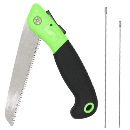 GTIWUNG Profesional Sierra de Mano Plegable, Serrucho de Poda Plegable, Árbol Sierra, Sierra de Jardín antideslizante, la mejor herramienta para camping, Caza, Supervivencia Gear