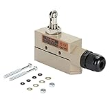 DuraSteel TZ-6003 Heavy Duty Commercial Door Micro Switch with Vertical Roller Plunger for Roll-up Door/Push & Pull Doors - Fits for Aerial, Awoco, Maxwell, Pioneer, Welbon or Mars Air Curtains
