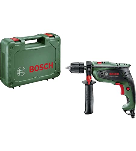 6 mejores taladros con cable 40 Bosch Home and Garden Taladro percutor, Negro, Verde, 550 W