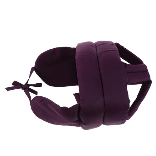ifundom Casco Anticaídas para Personas Mayores Casco Blando Ajustable Protección de Cabeza Gorra Acolchada de Algodón Morado Orejeras para Adultos Transpirable para Uso Diario