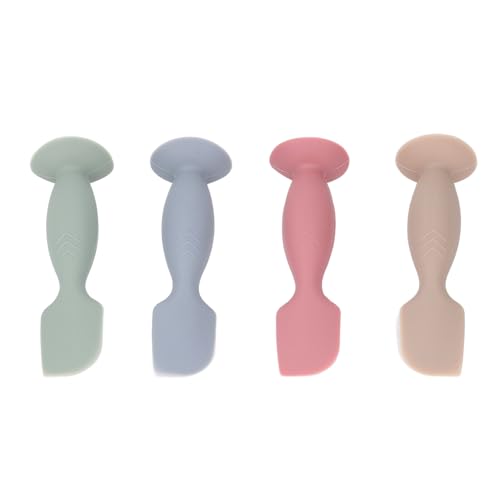 Soft Silicone Baby Diaper Cream Spatula for Babies and Toddlers Conveniently Adsorbed on Smoothly Surfaces, Length Approx. 10.5cm / 4.13in