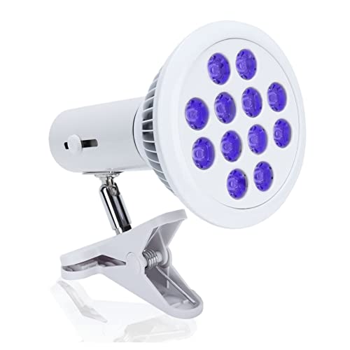 24W Blue Light Therapy Lamp, Baby Jaundice Treat Ment Sore Spot Fade, Adjustable Rechargeable Professional Home Sore Healing, 110240V(US Plug)