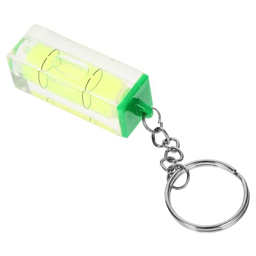PENIKOKO ポケット水平器キーチェーン 多機能バブルキーリング 作業用携帯水平器 おしゃれなキャンパー用キーアクセサリー ランダムカラー
