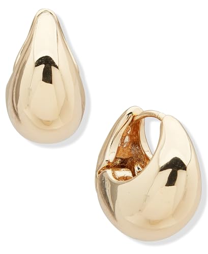 Image of Anne Klein Women's Hoop Earrings, Layered Statement Fashion Jewelry for Everyday and Evening Wear