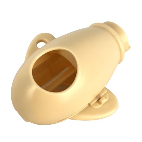 Image of Dog Poop Bag Dispenser with Detachable strap 1.2oz Airplane Design U Clip System for Easy OneHanded Use Including 1 roll of 17 randomly colored thick dog poop bags