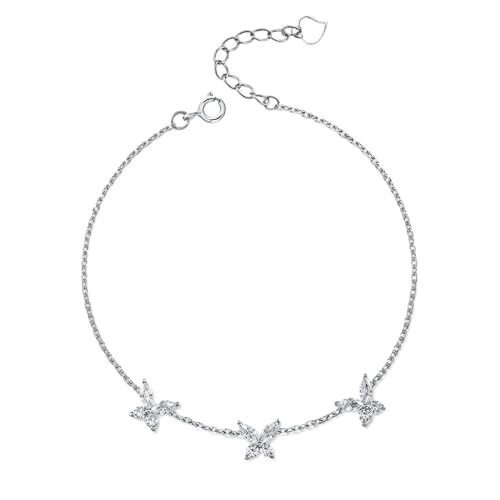 Bracelet Feng Shui papillon en cristal idéal pour mariée et cérémonies