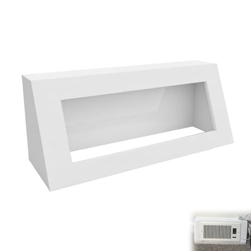 15in Baseboard Register Adapter for Howeall 4x12 Register Booster Fan, Low-Profile Cover for Booster Installation