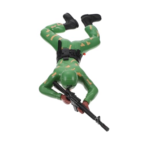 ibasenice Figura Enredadera Juguetes Educativos Soldado Gateando Decoración De La De Los Juguetes Eléctricos para Figuras De Acción De Soldado Camouflage El Plastico