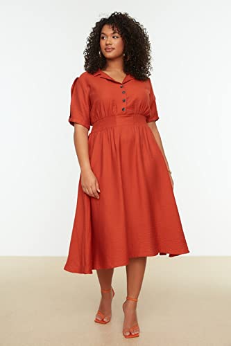 Robe Grande Taille Vert Trendyol pour femme chic et décontractée - 3