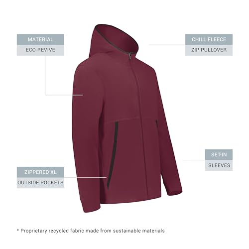 Image of Augusta Sportswear Men's Chill Fleece 2.0 Full Zip Hoodie