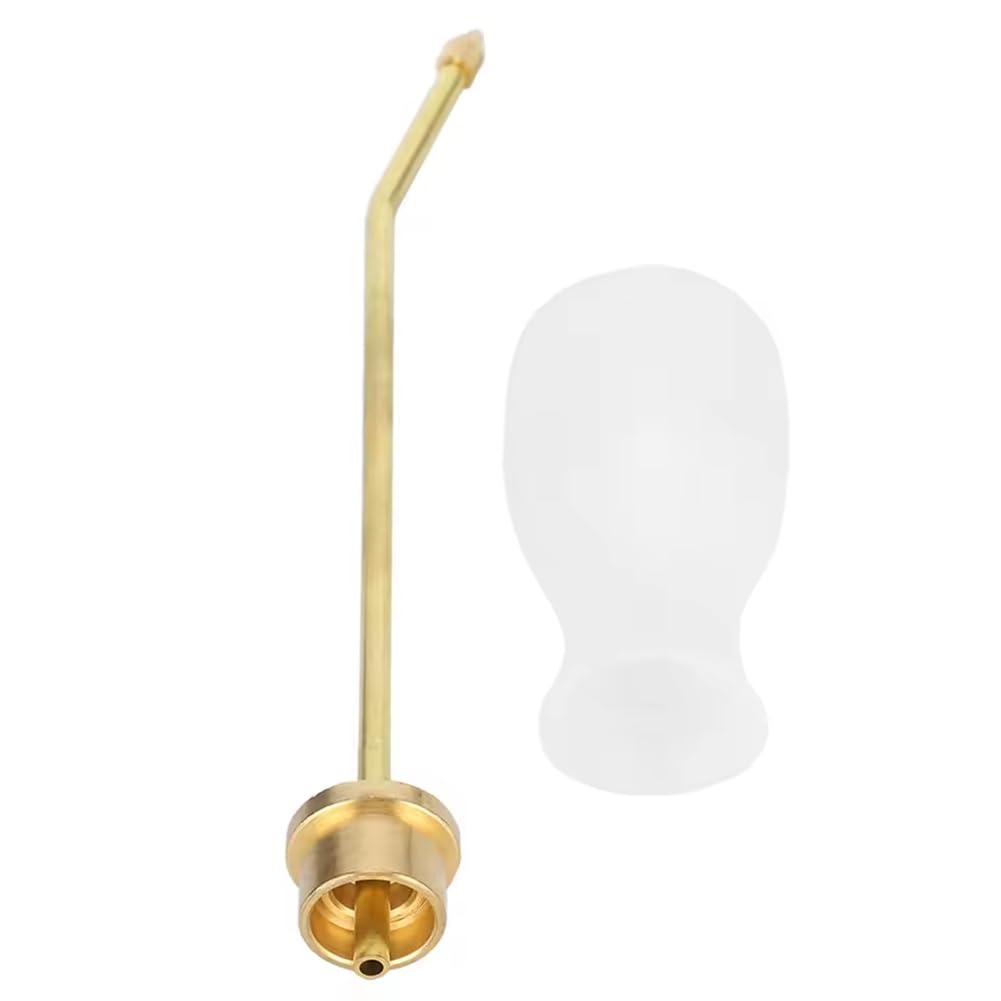 Aundhegrtt As Shown Beekeeping Acaricidal Powder Blower With Copper Head And Silicone Beekeeping Powder Duster With Copper Head And Silicone Bulb For Mite-Killing Powder