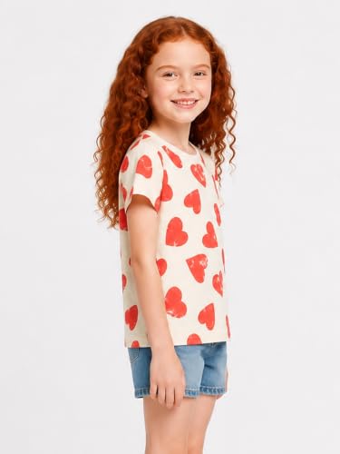 Image of LittleSpring Kids Short Sleeve Graphic T-Shirt 100% Cotton
