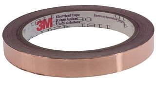 Klebeband, Kupferfolie, 16,5 m x 12,7 mm, Kupfer, Aluminiumband, 1 Stück, 1181 12 mm
