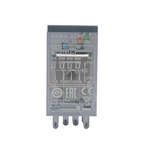 Relé pequeño RXM4LB2P7 AC230V mini conector 14 pines 3A para cuadros eléctricos