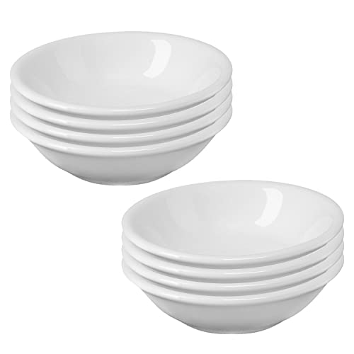 Westmark 697522E3 - Juego de 8 cuencos redondos de cerámica (7 x 2 cm, cerámica), color blanco