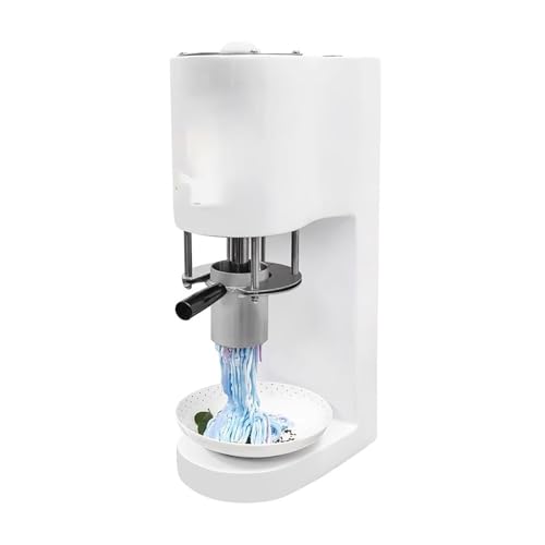 Softeismaschine in Nudelform, mit 4 Nudelformen, 420 ml abnehmbarem Trichter, stabilem Chassis, komfortablem Griff, Ein-Klick-Start – Bild 3