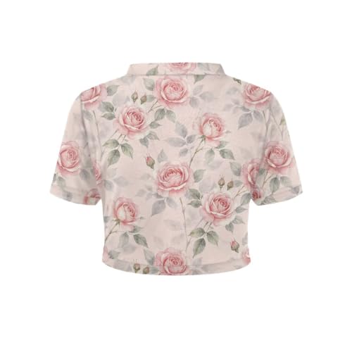 Image of Womens Short Sleeve Cardigans Lightweight Summer Cardigan Trendy Bolero Shrug Cute Floral Cardigan Sheer Bolero