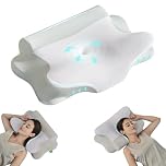 Z-hom Cuscino Cervicale, Memory Foam, 39 x 60 x 10/12 cm comodo cuscino cervicale per dormire, ideale per chi dorme sul fianco, Federa Sfoderabile e Lavabile