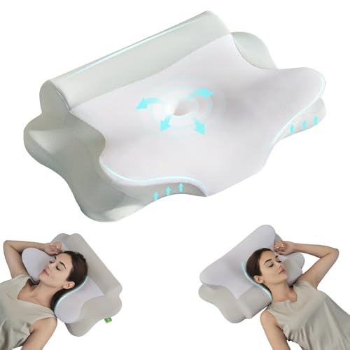 Z-hom Nackenkissen Kopfkissen, Memory Foam Kissen ergonomisches Nackenkissen Kopfkissen, Pillow Kissen für Seiten, Rücken & Bauchschläfer,...