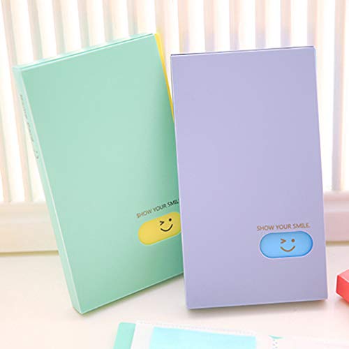 YOURPAI Visitekaartboek,120 zakken visitekaartje boek ID credithouder naamkaart foto fotoalbumoranje - Image 4