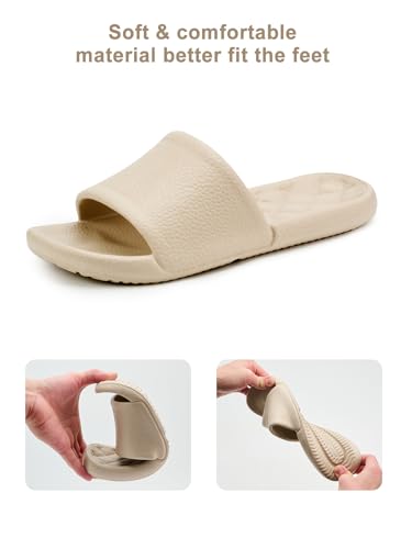 Slippers Shower Shoes for Women and Men House Slides Anti-Slip Quick Drying Sandals Casual3