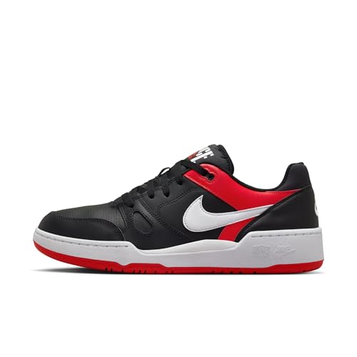 Image of Nike Men Full Force Lo Black /White-University Red Basketball Shoes 6 UK