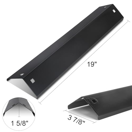 Image of CANDANA Premium Porcelain Coated Heat Plates Replacement for Char Griller 5050 5650 3001 3008 5072, 18 15 /16 x 3 7 /8 Inch Grill Heat Shields