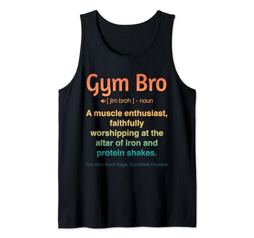 Funny Gym Workout Gym Bro Camiseta sin Mangas