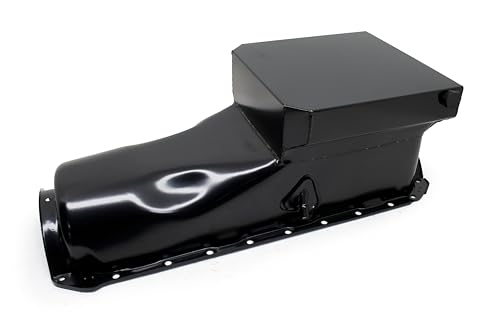 Image of CFR Performance Steel Oil Pan - 1965-1990 Chevy BBC 396-402-427-454 Black