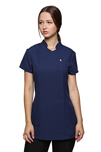 Tunique esthéticienne anti-transpiration Freya Bleu Graphite FR 42