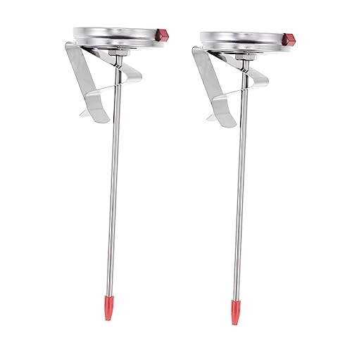 Thermomètre de cuisine en acier inoxydable Zerodeko avec sonde longue pour viande barbecue lot de 6
