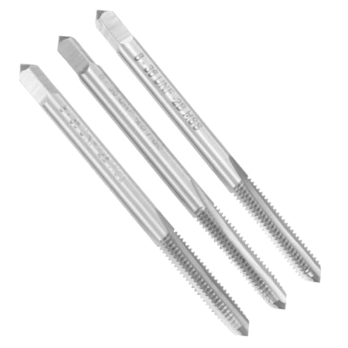 Kit d'outils de taraudage manuel #8-36 UNF uxcell, 3 pièces acier rapide HSS