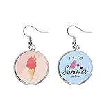 eikonal approximation Klassifizierung: Ohrringe Keks-Ohrhänger, Ei-konisch, rote Eiscreme, Sommer-Wassermelonen-Ohrringe