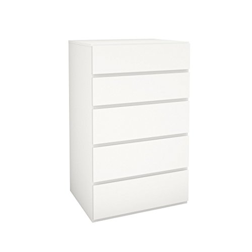 Nexera 5-Drawer Chest, White