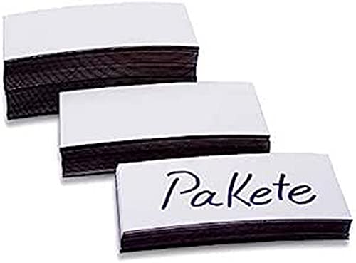 Holtz Magnetic Labels White 100x50x0,6 mm 100St, 50 x 100 x 0.6 mm
