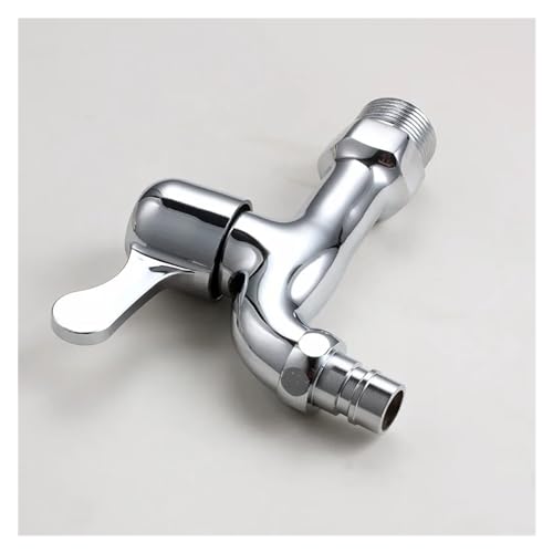 Grifo de latón cromado de 3/4 pulgadas para lavadora de pared 4