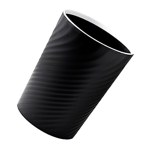 Caneca de basura rectangular de plástico negro 10L